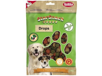 4254 2 nobby starsnack drops gluten free bezlepkove pamlsky 150g z kategorie chovatelske potreby a krmiva pro psy pamlsky pro psy polomekke pamlsky pro psy