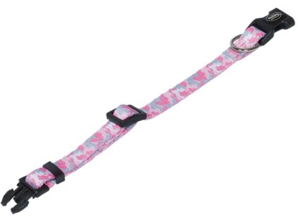 37977 2 nobby obojek maskacovy camouflage 13 20 cm ruzova z kategorie chovatelske potreby a krmiva pro psy obojky voditka a postroje pro psy obojky pro psy