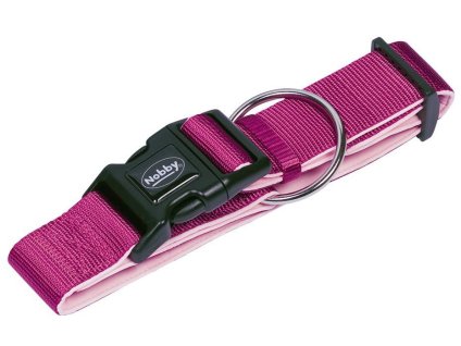 8118 1 nobby classic preno extra siroky obojek neopren malina xl 55 70cm z kategorie chovatelske potreby a krmiva pro psy obojky voditka a postroje pro psy obojky pro psy