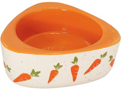 37653 1 nobby keramicka miska mrkev 350ml z kategorie chovatelske potreby a krmiva pro hlodavce a mala zvirata misky napajecky misky
