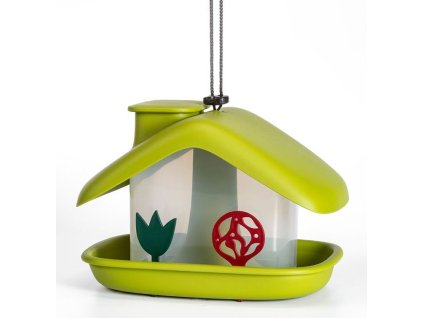 95359 2 krmitko domek zelene 16 5x21x15cm