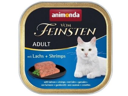 6981 animonda vom feinsten adult pastika losos krevety 100g z kategorie chovatelske potreby a krmiva pro kocky krmivo a pamlsky pro kocky vanicky pastiky pro kocky