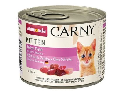 14004 animonda carny baby pate hovezi kureci 200g z kategorie chovatelske potreby a krmiva pro kocky krmivo a pamlsky pro kocky konzervy pro kocky