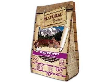 79332 1 natural greatness cat wild instinct 2 kg z kategorie chovatelske potreby a krmiva pro kocky krmivo a pamlsky pro kocky granule pro kocky