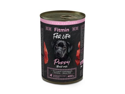 53472 1 fitmin for life hovezi konzerva pro stenata 400g z kategorie chovatelske potreby a krmiva pro psy krmiva pro psy konzervy pro psy