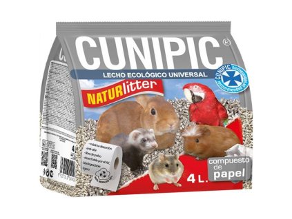 55512 1 podestylka naturlitter paper cunipic 4 l z kategorie chovatelske potreby a krmiva pro hlodavce a mala zvirata podestylky a steliva pro hlodavce