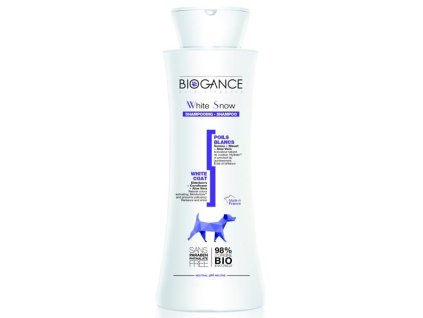77430 1 biogance sampon white snow pro bilou svetlou srst 250 ml z kategorie chovatelske potreby a krmiva pro psy hygiena a kosmetika psa sampony a spreje pro psy