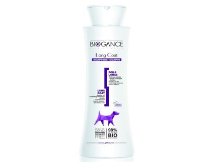 77439 1 biogance sampon long coat pro dlouhou srst 250 ml z kategorie chovatelske potreby a krmiva pro psy hygiena a kosmetika psa sampony a spreje pro psy
