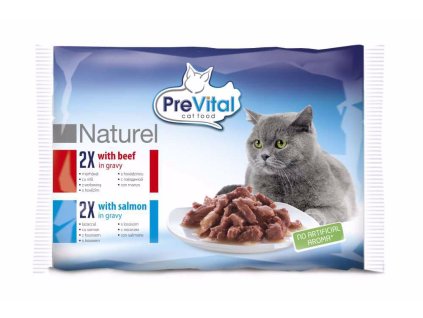 86020 prevital cat kapsicka naturel hovezi a losos 4x85g