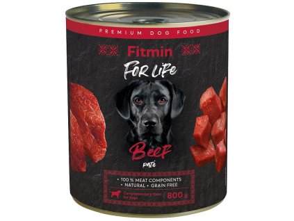 18318 fitmin for life hovezi konzerva pro psy 800g z kategorie chovatelske potreby a krmiva pro psy krmiva pro psy konzervy pro psy
