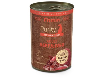 32151 2 fitmin dog purity beef liver konzerva pro psy hovezi s jatry 400g z kategorie chovatelske potreby a krmiva pro psy krmiva pro psy konzervy pro psy