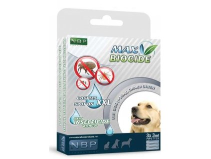 94342 1 max biocide spot on dog xxl repelentni kapsle pes 3 x 3 ml