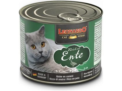 80712 1 leonardo bohate na kachni maso 200g z kategorie chovatelske potreby a krmiva pro kocky krmivo a pamlsky pro kocky konzervy pro kocky