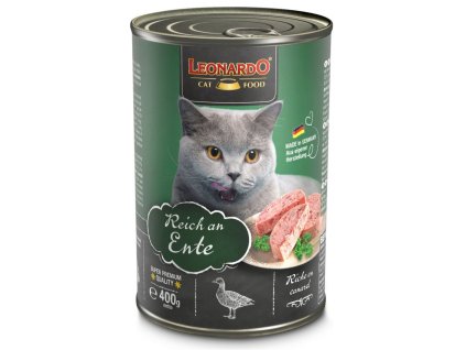 80715 1 leonardo bohate na kachni maso 400 g z kategorie chovatelske potreby a krmiva pro kocky krmivo a pamlsky pro kocky konzervy pro kocky