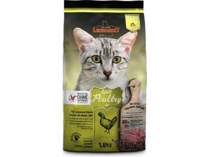 80829 1 leonardo adult gf poultry 1 8 kg z kategorie chovatelske potreby a krmiva pro kocky krmivo a pamlsky pro kocky granule pro kocky