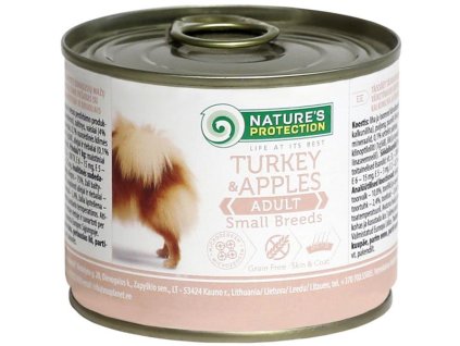 55806 1 nature s protection dog small kruta jablko konzerva 200g z kategorie chovatelske potreby a krmiva pro psy krmiva pro psy konzervy pro psy