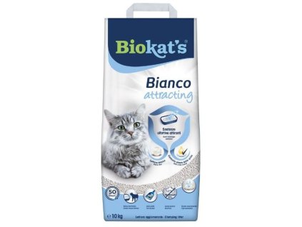 81096 biokats bianco attracting podestylka 10kg z kategorie chovatelske potreby a krmiva pro kocky toalety steliva pro kocky steliva kockolity pro kocky