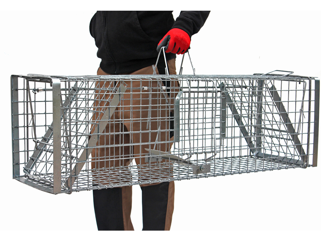 Profesionální past na lišky, kuny, vydry a kočky TRAP H130x34x34V2