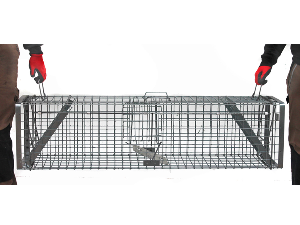 Profesionální past na lišky, kuny, vydry a kočky TRAP H130x34x34V2