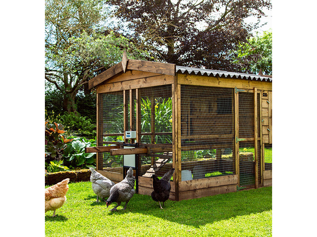 Bezpečnostní dvířka s pojistkou ke kurníku CHICKEN GUARD DOOR 25x30