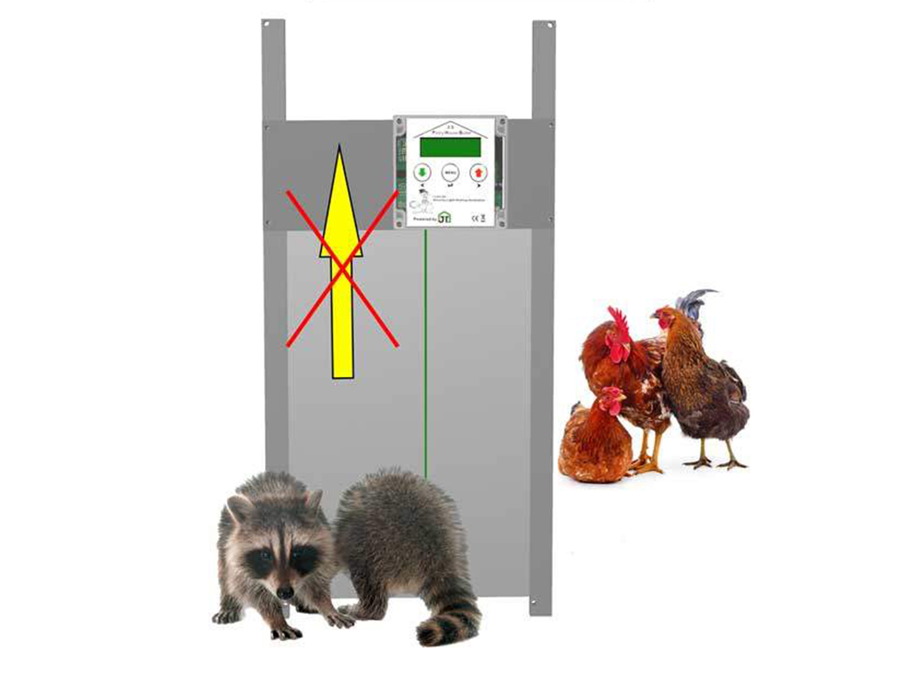 Komplet automatického otevírání a zavírání kurníku JOSTechnik HK-Bat 23x34 R