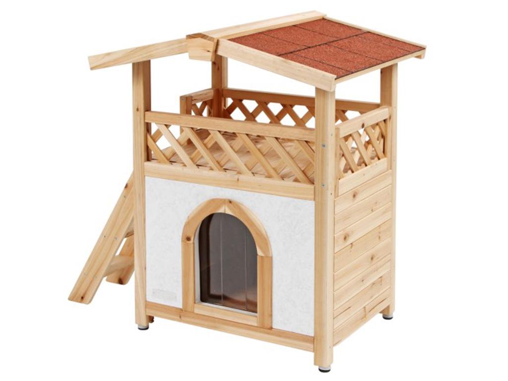 Zateplená bouda pro kočky KERBL TYROL ALPIN 88x57x77cm