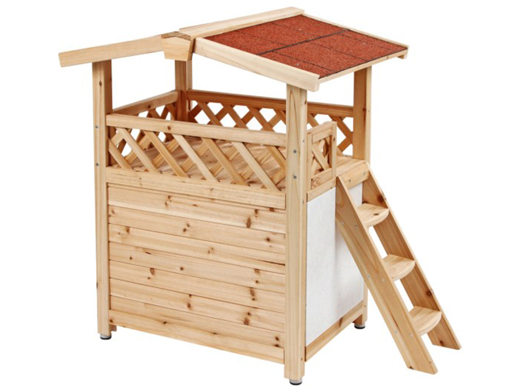 Zateplená bouda pro kočky KERBL TYROL ALPIN 88x57x77cm
