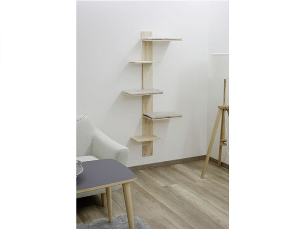 Škrabadlo pro kočky KERBL TIMBER - kočičí strom na zeď 150 cm