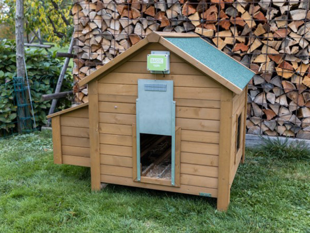 Automatické otevírání a zavírání kurníku KERBL BASIC