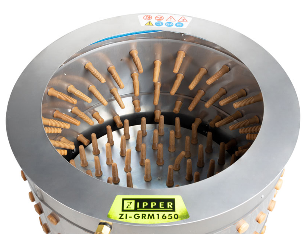 Bubnová škubačka drůbeže na slepice, husy, kachny, krůty ZM 1650