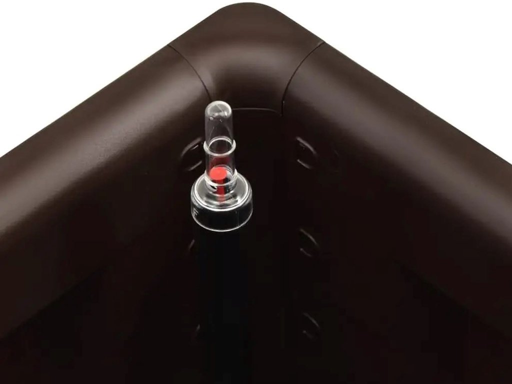 Samozavlažovací truhlík, vyvýšený záhon STEFANPLAST NATURAL DELUXE 43 moka