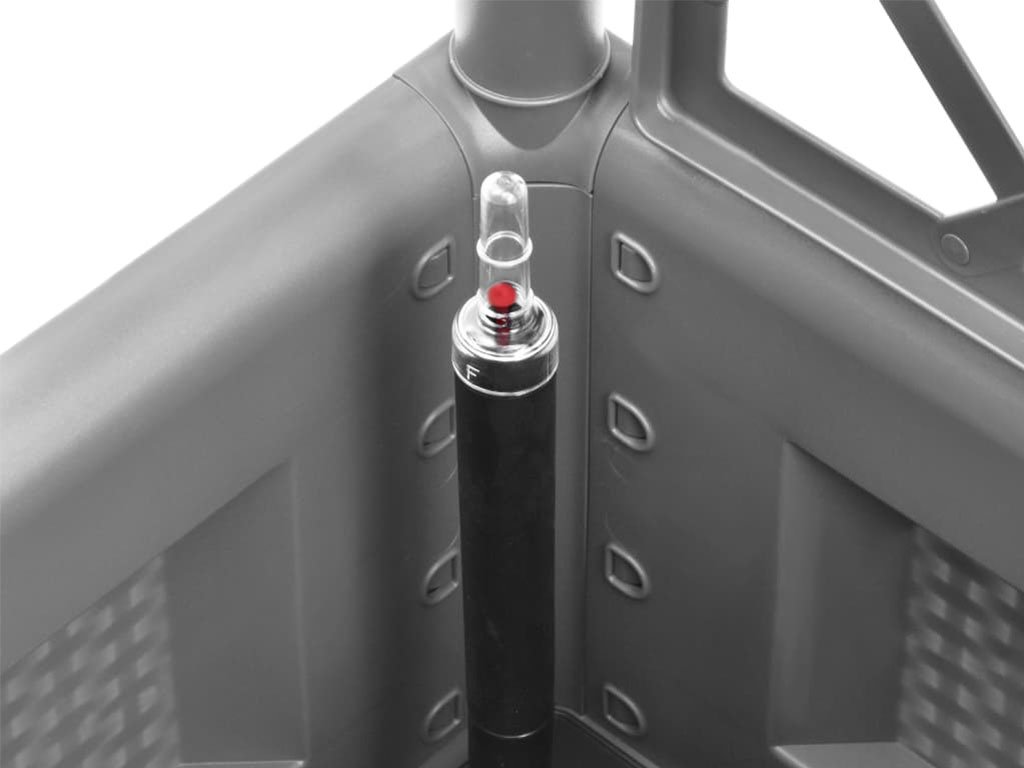 Samozavlažovací truhlík, vyvýšený záhon STEFANPLAST NATURAL DELUXE 43 šedá, s mřížkou