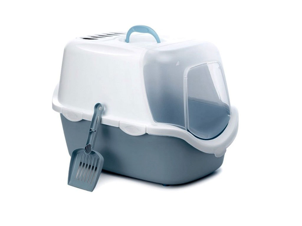 Kočičí záchod STEFANPLAST CATHY EASY CLEAN, modrobílý