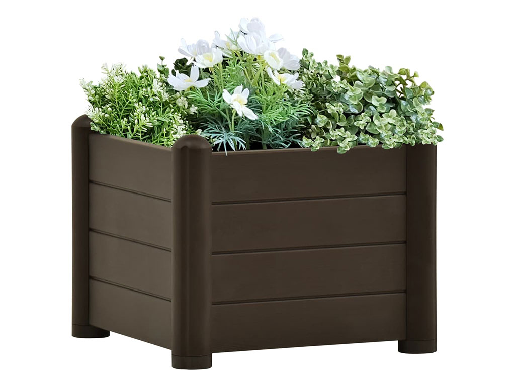 Truhlík, vyvýšený záhon STEFANPLAST ITALIA 43 moka
