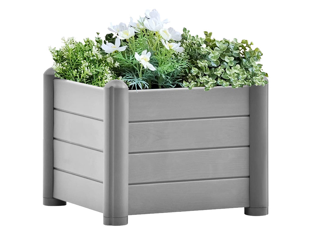 Truhlík, vyvýšený záhon STEFANPLAST ITALIA 43 šedá