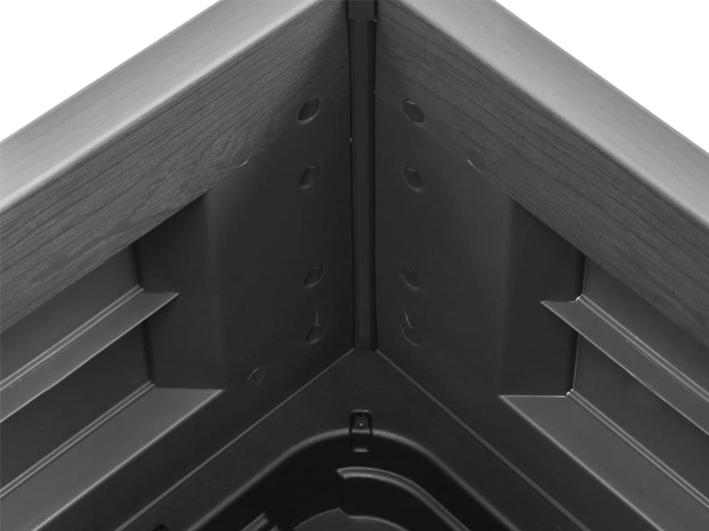 Truhlík, vyvýšený záhon STEFANPLAST ITALIA 43 šedá