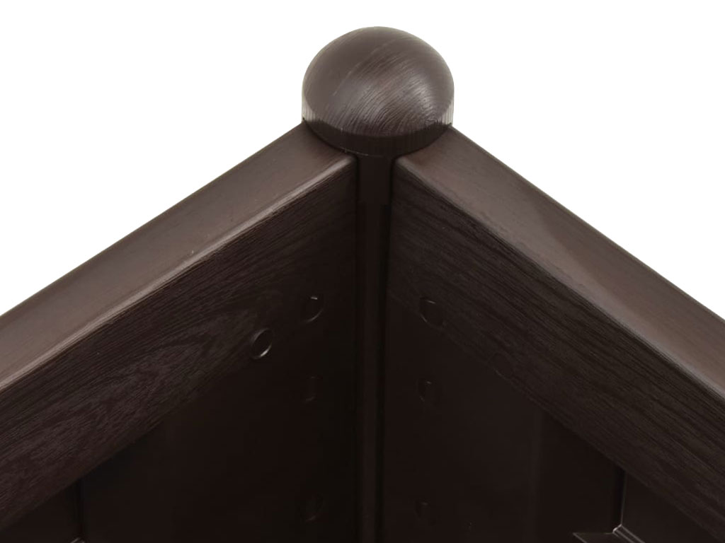 Truhlík, vyvýšený záhon STEFANPLAST ITALIA 100 moka