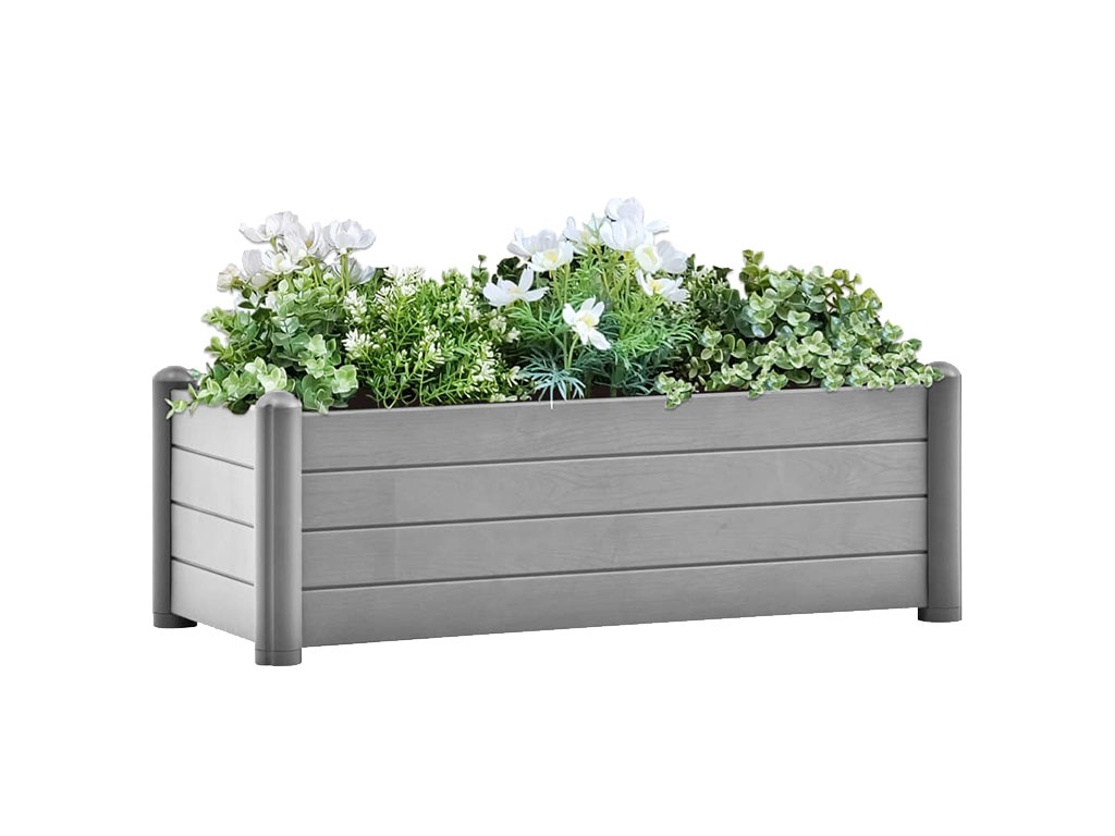 Truhlík, vyvýšený záhon STEFANPLAST ITALIA 100 šedá