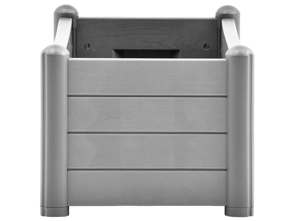 Truhlík, vyvýšený záhon STEFANPLAST ITALIA 100 šedá