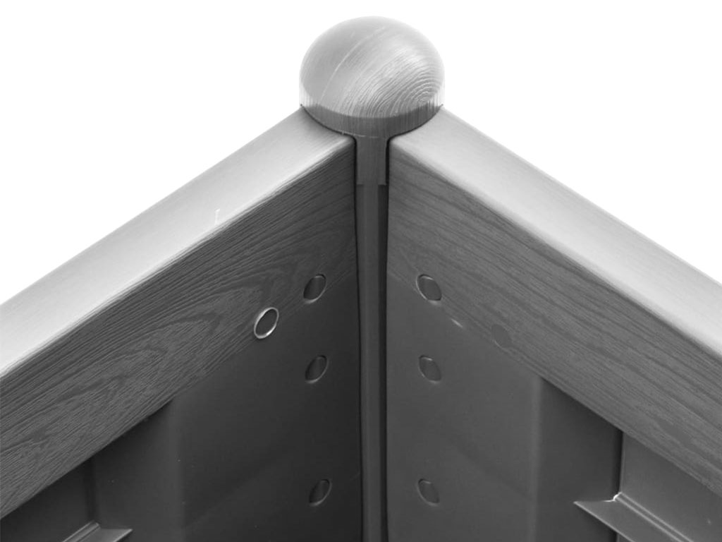 Truhlík, vyvýšený záhon STEFANPLAST ITALIA 100 šedá