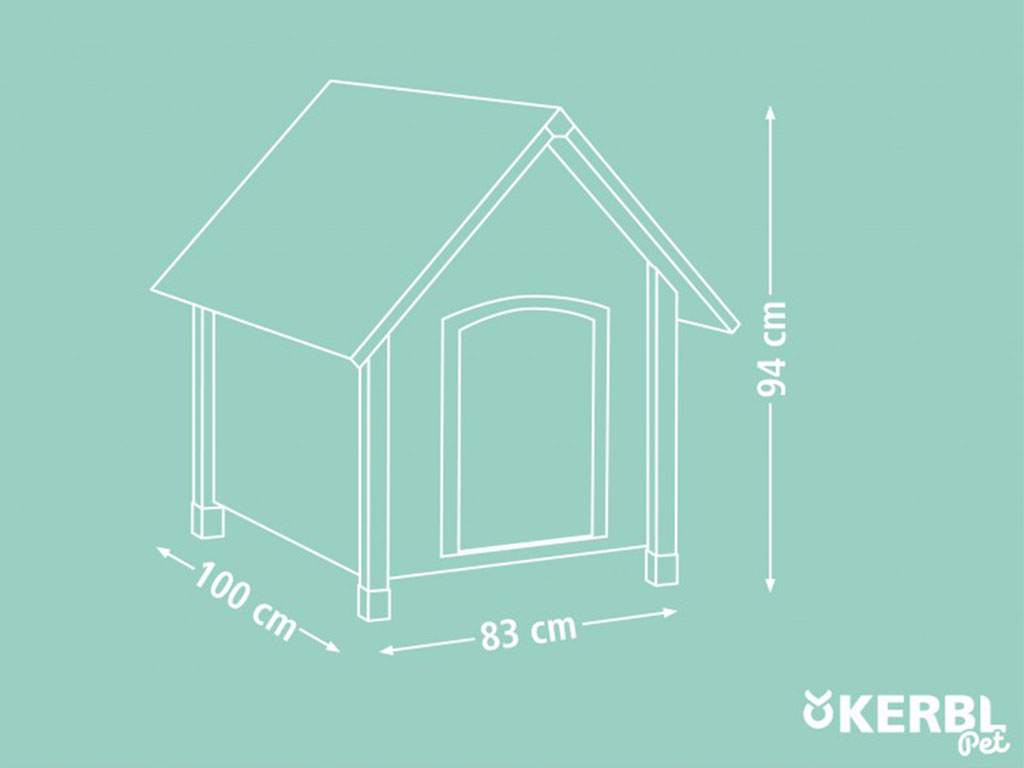 Bouda pro psa zateplená KERBL 4-SEASONS 100x83x94 cm