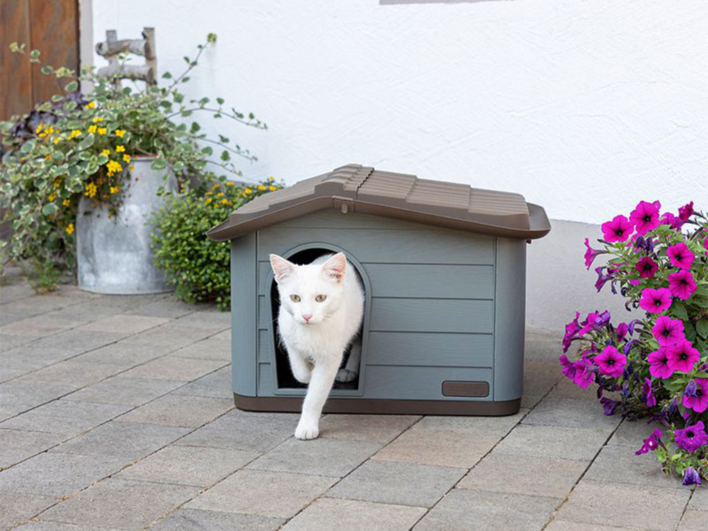 Domeček pro kočky KERBL PAOLA ECO 60x51x41 cm