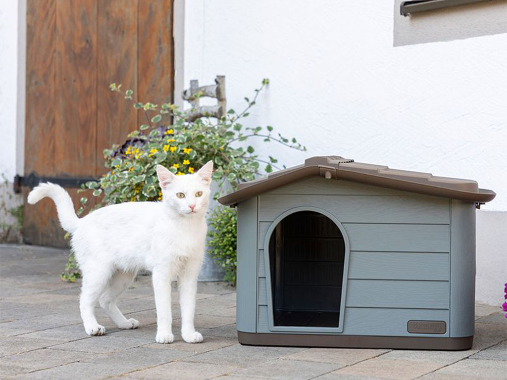 Domeček pro kočky KERBL PAOLA ECO 60x51x41 cm