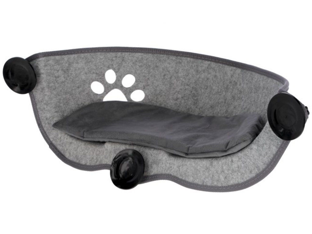 Závěsný pelíšek pro kočky s přísavkami na okno KERBL FILZINO 70x26x26 cm