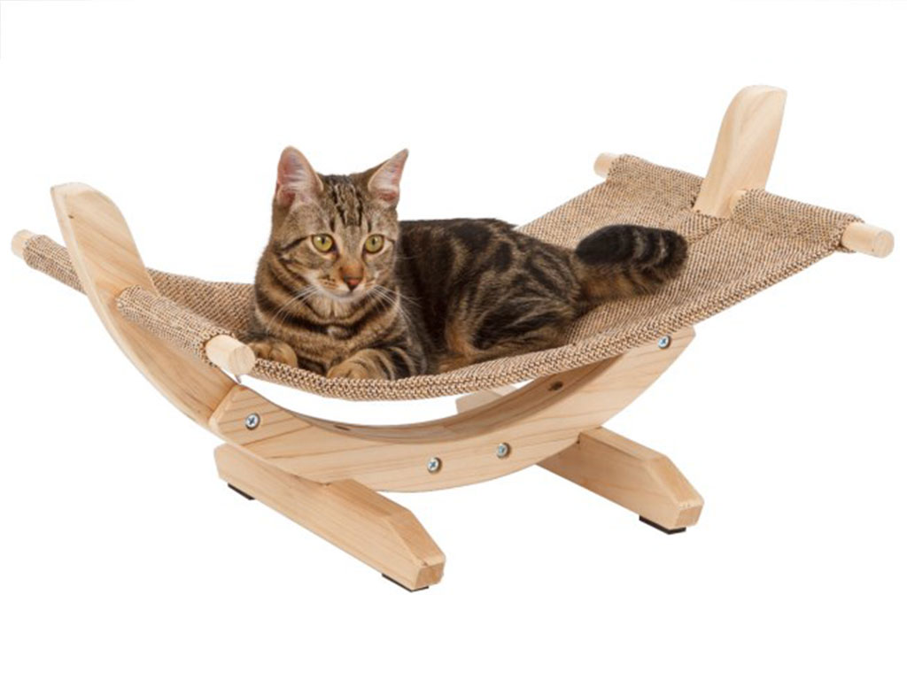 Lehátko, houpačka pro kočky KERBL SIESTA II, lněná