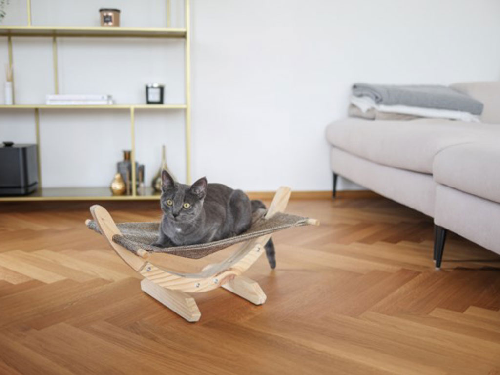 Lehátko, houpačka pro kočky KERBL SIESTA II, lněná