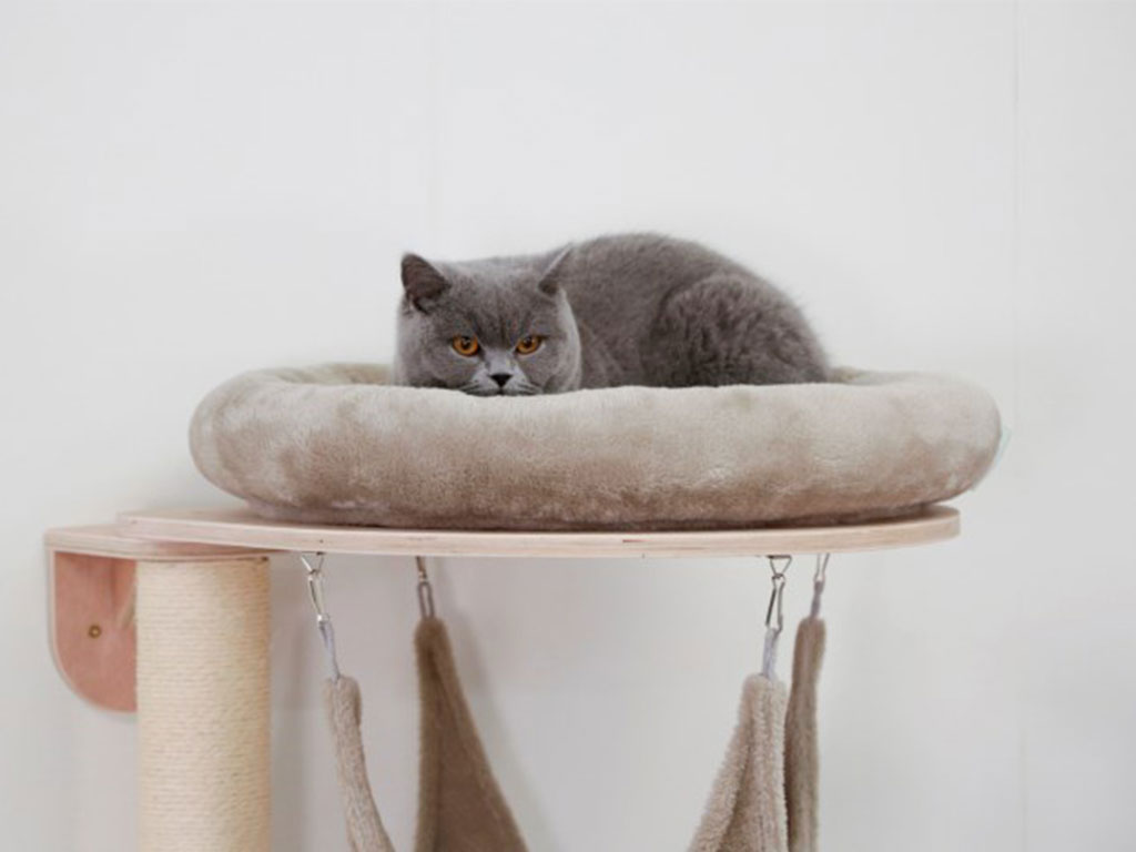 Kočičí strom na zeď KERBL DOLOMIT GRAPPA 158x80x53 cm