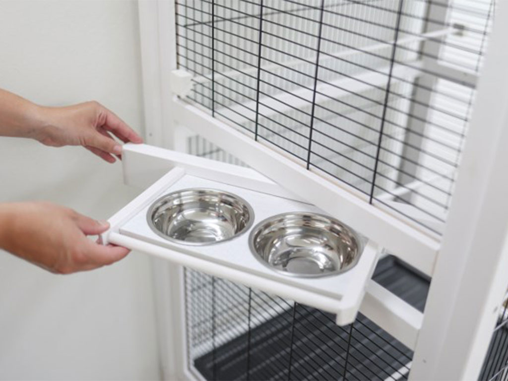 Voliéra pro ptáky dřevěná, masiv KERBL 82x67x151 cm