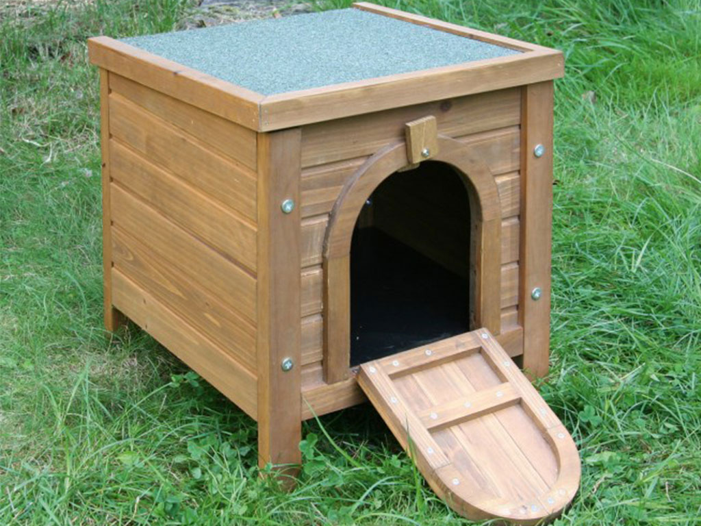 Domeček pro králíky s uzavíratelnými dvířky KERBL 36x36x40 cm