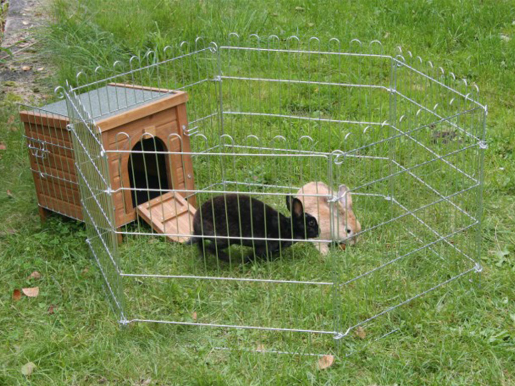 Domeček pro králíky s uzavíratelnými dvířky KERBL 36x36x40 cm